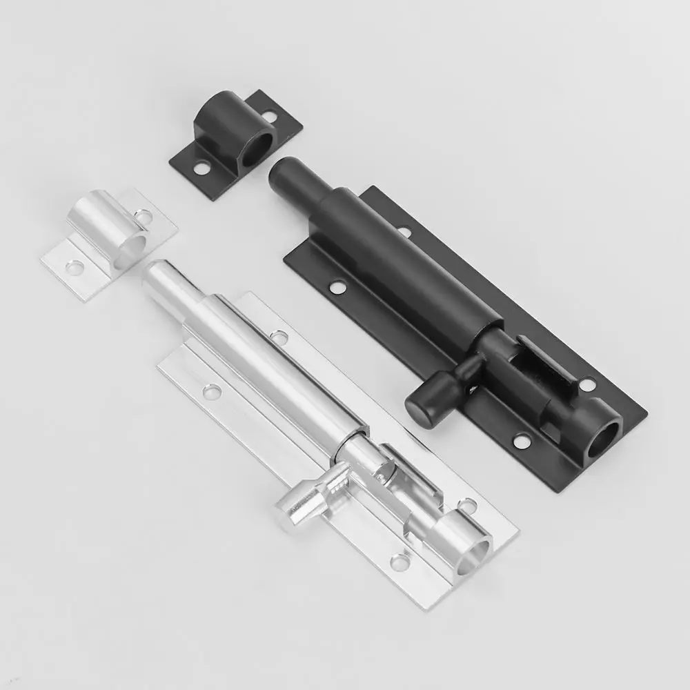 Window Catch Lock Door Latch 2-8Inch Aluminum Alloy Security Hinge Lock Wardrobe Door Buckle Bolt Furniture Fittings