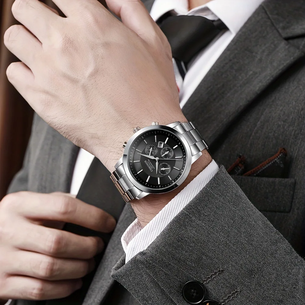 Men Luxury Quartz Watch Waterproof Male Wrist Watches Men’s Luminous Non Automatic Casual Quartz Watches for Man