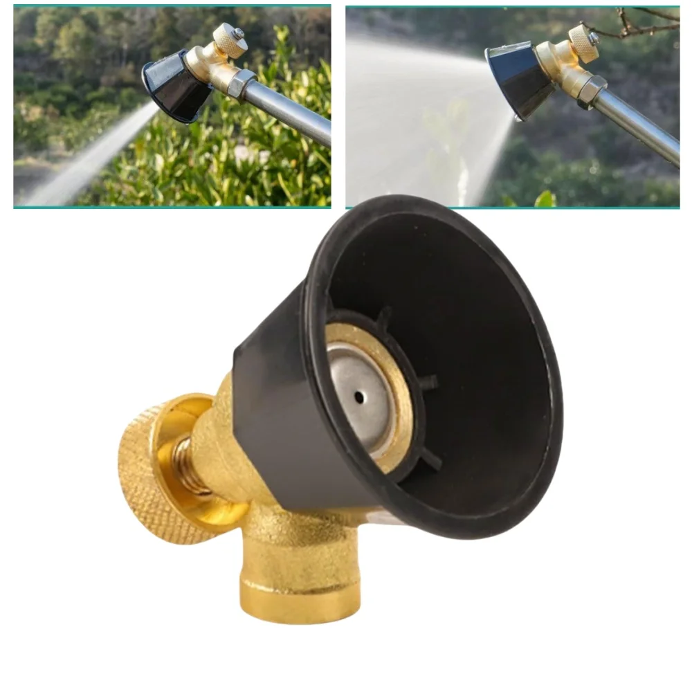 Agricultural Nozzle 1PCS Brass/Alloy Adjustable Nozzle Black Whirlwind Agricultural Sprinkler Head Garden Tool