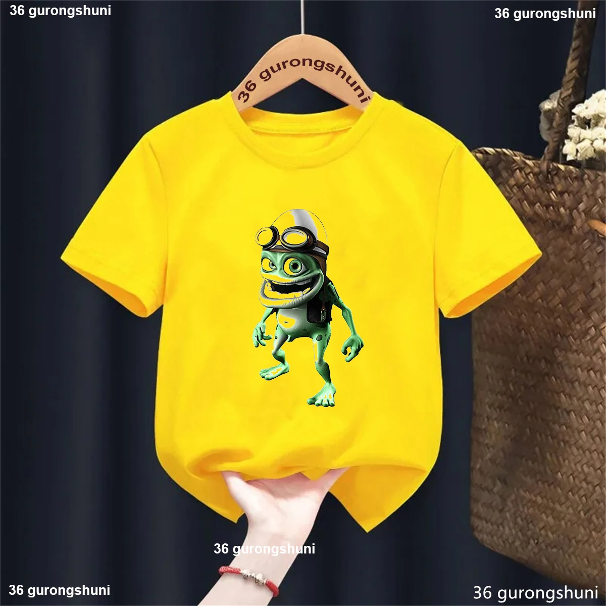 New Boys Tshirt Crazy Frog Anime Cartoon Print Children'S Tshirts Sunmmer Boys Clothes Short-Sleeved Tops, Drop Shipping 5