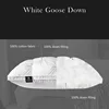 High-end down comfortable pillow5-star hotel pillow down pillow core cotton white goose down 3-dimensional cervical pillow core 3