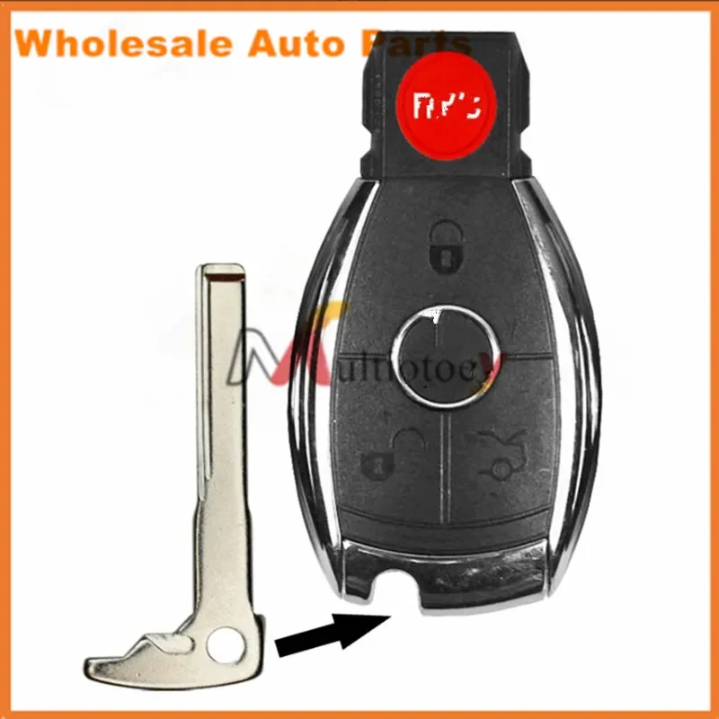 New Smart Key Replacement Uncut Emergency Blade Blank Insert For Mercedes Benz Remote
