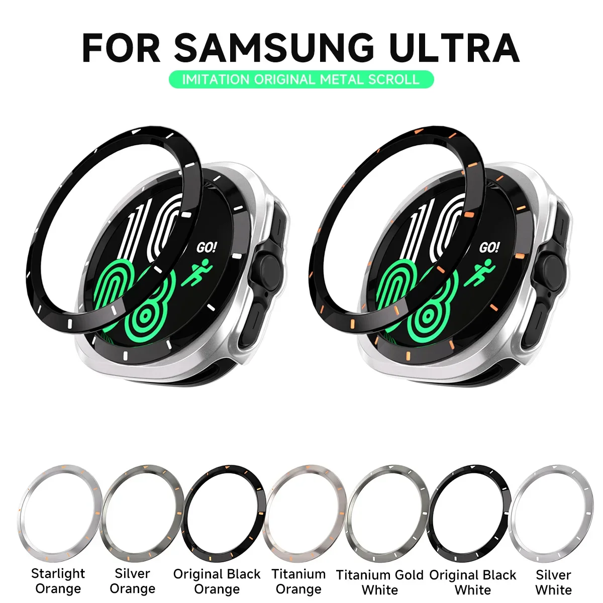 Premium Bezel Ring Case for Smartwatch - Durable Protector Frame Accessory