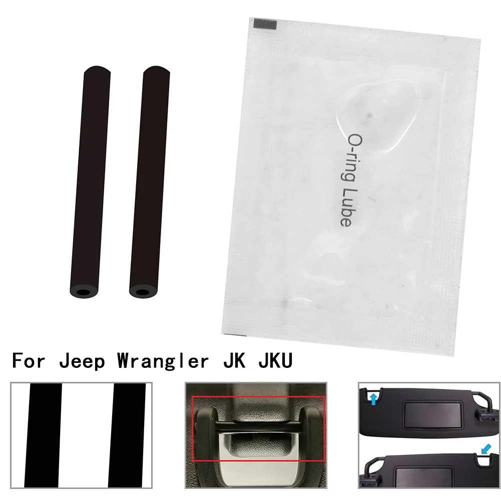 

1 Set Sun Visor Repair Kit Left And Right Sun Visor Black Car Replacement Accessories For Jeep Wrangler JK JKU From 2007 To 2017