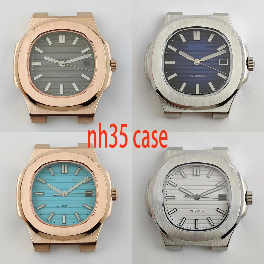 

Мужские аксессуары для часов Nautilus 40 мм NH35 NH36, светящиеся s-образные стрелки из нержавеющей стали