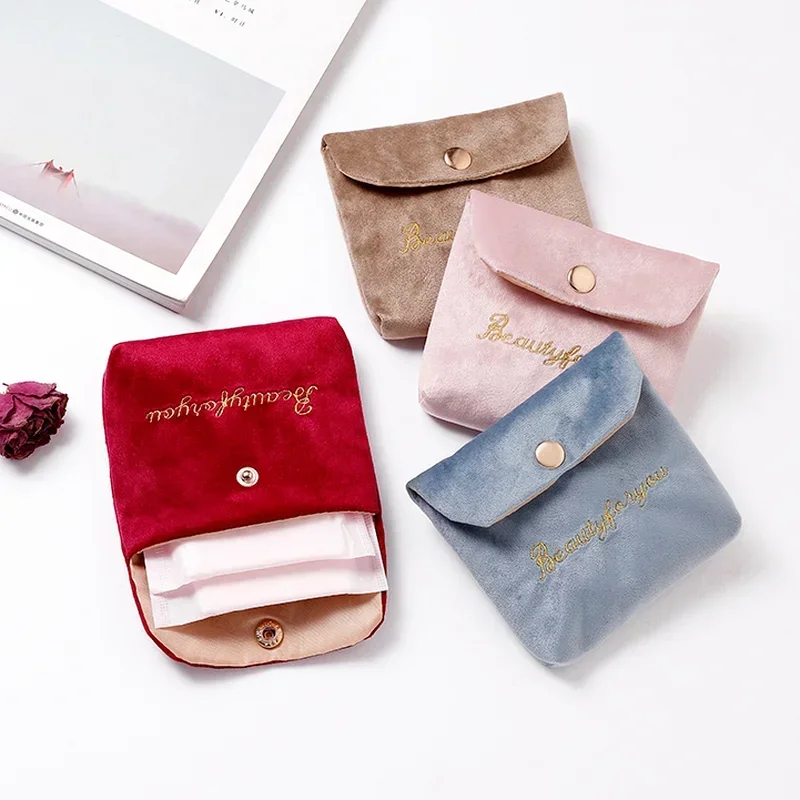 Velvet Cosmetic Organizer for Women & Girls - Stylish Travel Pouch