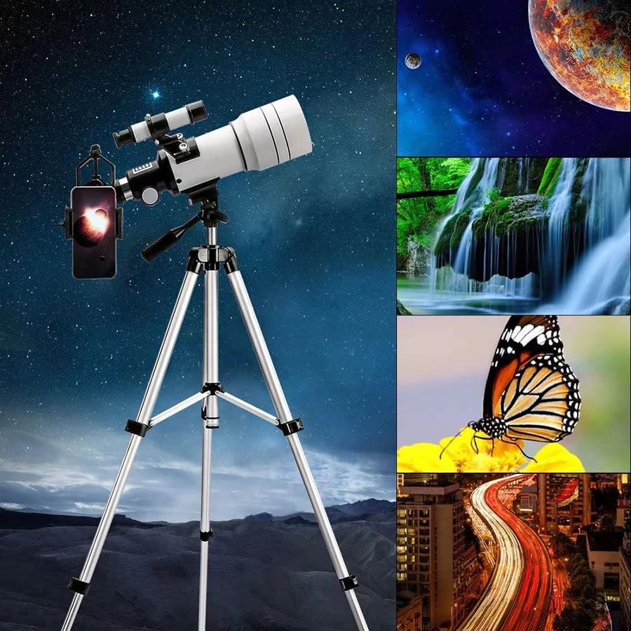 30070 Astronomy Telescope 15-150x Zoom Professional Telescope Suitable for Hiking To Explore The Universe