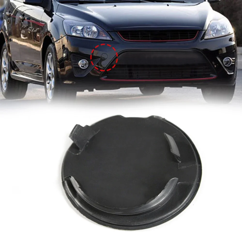 thumbnail image 2 of ALLGOOD Black Front Bumper Tow Hook Cover For Ford Explorer 2011-2015 - OEM Replacement Cap 2 of 12