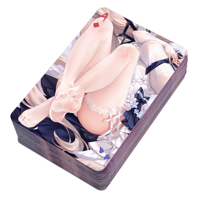 

Anime Two-Dimensional Diy Acg Collection Card Animation Peripheral Card Stockings Beautiful Legs Pose Card Temptation Board Game