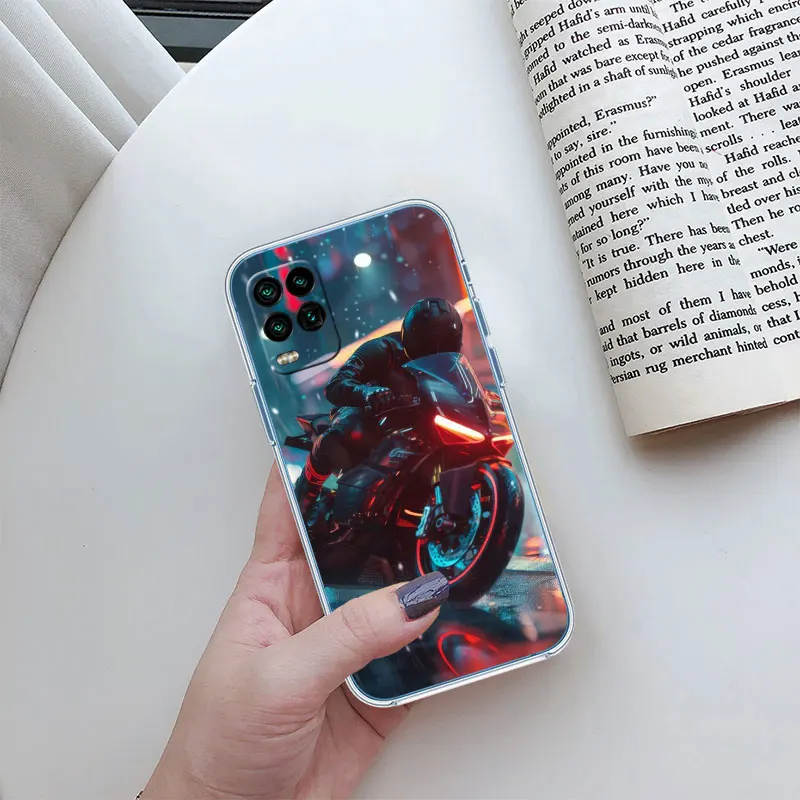 Motorcycle Racing Transparent Phone Case