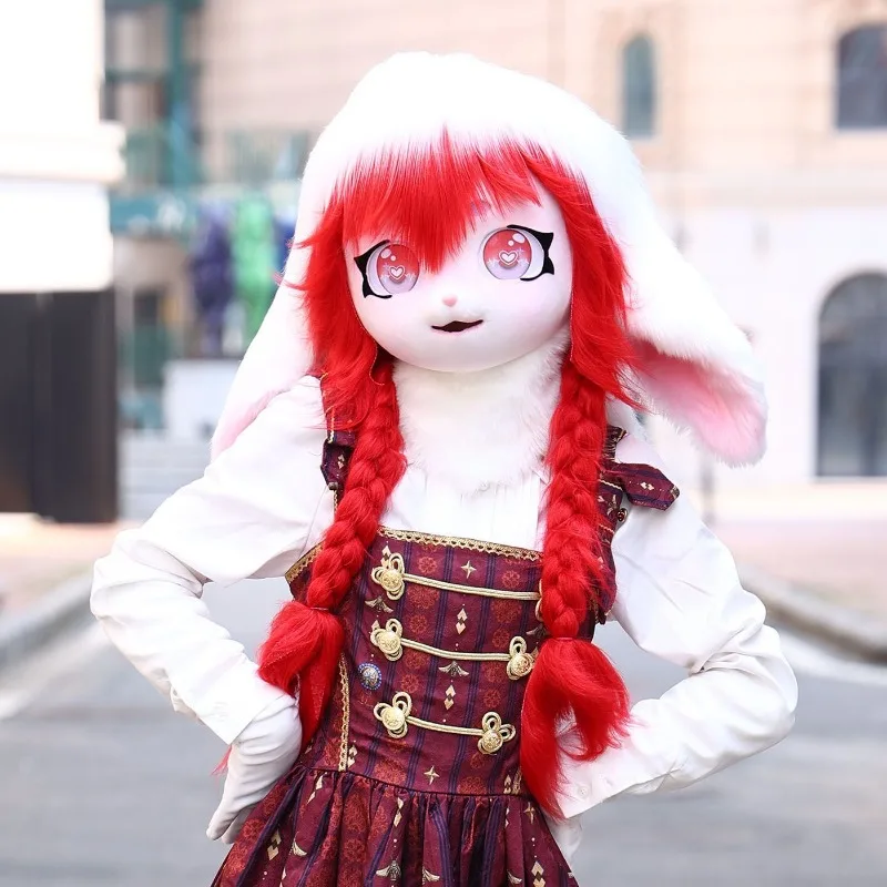 Furry Cosplay Costume Kigurumi Fursuit Headset Paw Head Base Comiket Furrys Kig Cat Rabbit Doll Beast Mask Role Play Clothes