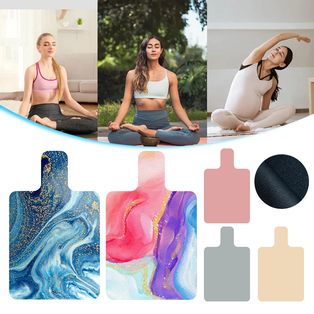 Yoga Mat Pilates Reformer Mat Sweat Absorbent Pilates Suede Rubber Yoga Mat Non-Slip Reformer Cover Portable for Balance Training