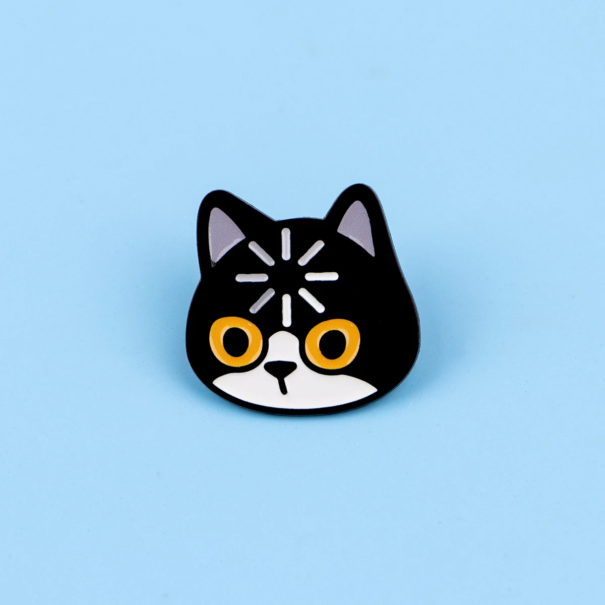Charming Cat Enamel Pin Brooch – Stylish Metal Lapel Accessory and Gift