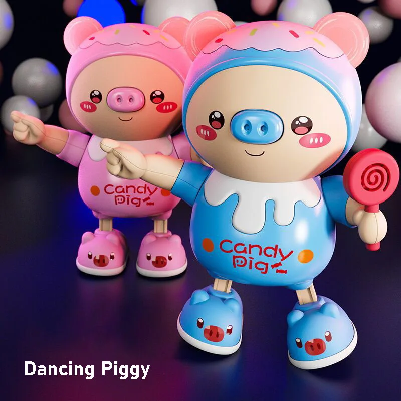 

Electric Dancing Pig Doll Cute Cartoon Animals Music Light Educational Toys for Kids Children's Birthday Gifts