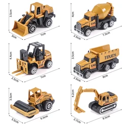 6 - Piece Alloy Engineering Truck Toy Set (Alloy Car)