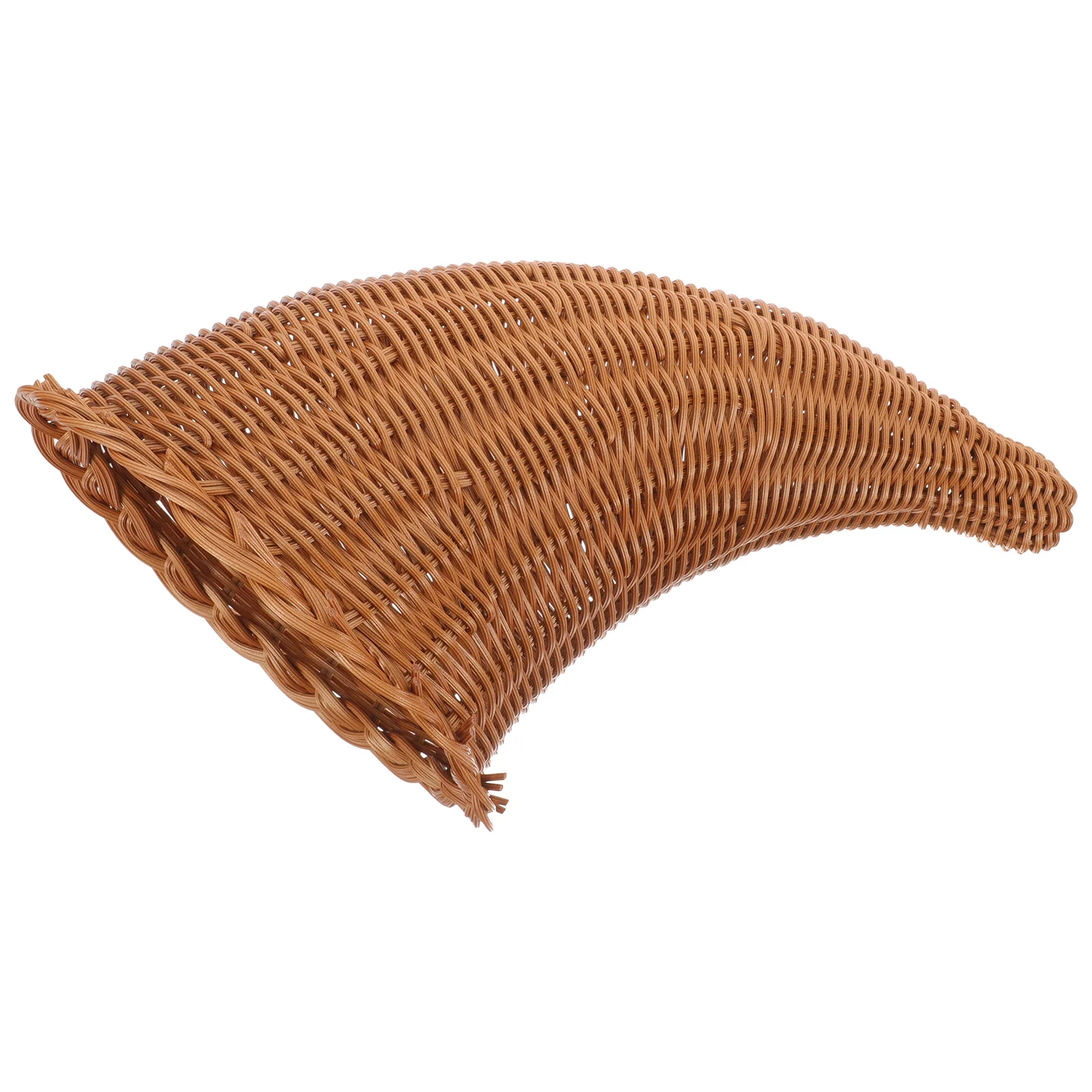 

Woven Basket Decor Basket Decor Multi-Use Daily Use Snacks Basket Fruit Basket Woven Cornucopia Basket For Table Living Room