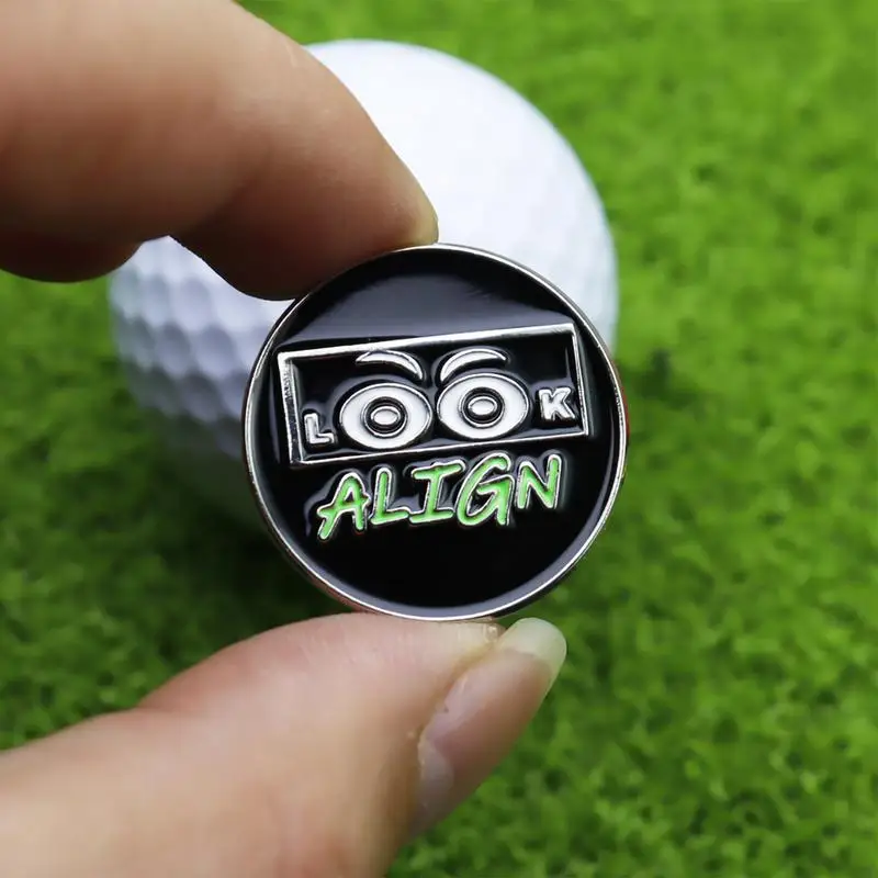 Golf Marker Hat Clip Magnetic Golf Ball Holder Clip With Cute Eyes Design Metal Tool Attaches Easily Combinations Accessories