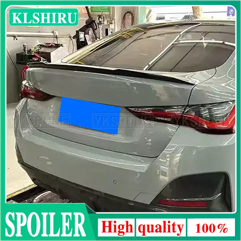 

For BMW 4 Series G26 4 Door 2020-2022 Car Rear Trunk Spoiler Wing Real Carbon Fiber / dry carbon