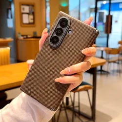 Deluxe Carbon Fiber Texture Magnetic Phone Case with Electroplated Back Cover - Galaxy Z Fold 8 Ultra (Coffee)