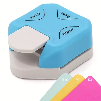 3 in1 Mini Angolo Trimmer Angolo Durevole Più Rotondo Punch R4/R7/R10mm Angolo Rotondo Trimmer Taglierina di Carta FAI DA TE carta Scrapbooking Punch