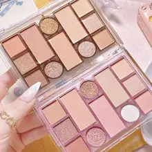 

Lezyan New Product 12-color Multi-function Eyeshadow Pan-beads Matte, Easy To Color, Not Easy To Take Off, Net Celebrity Makeup