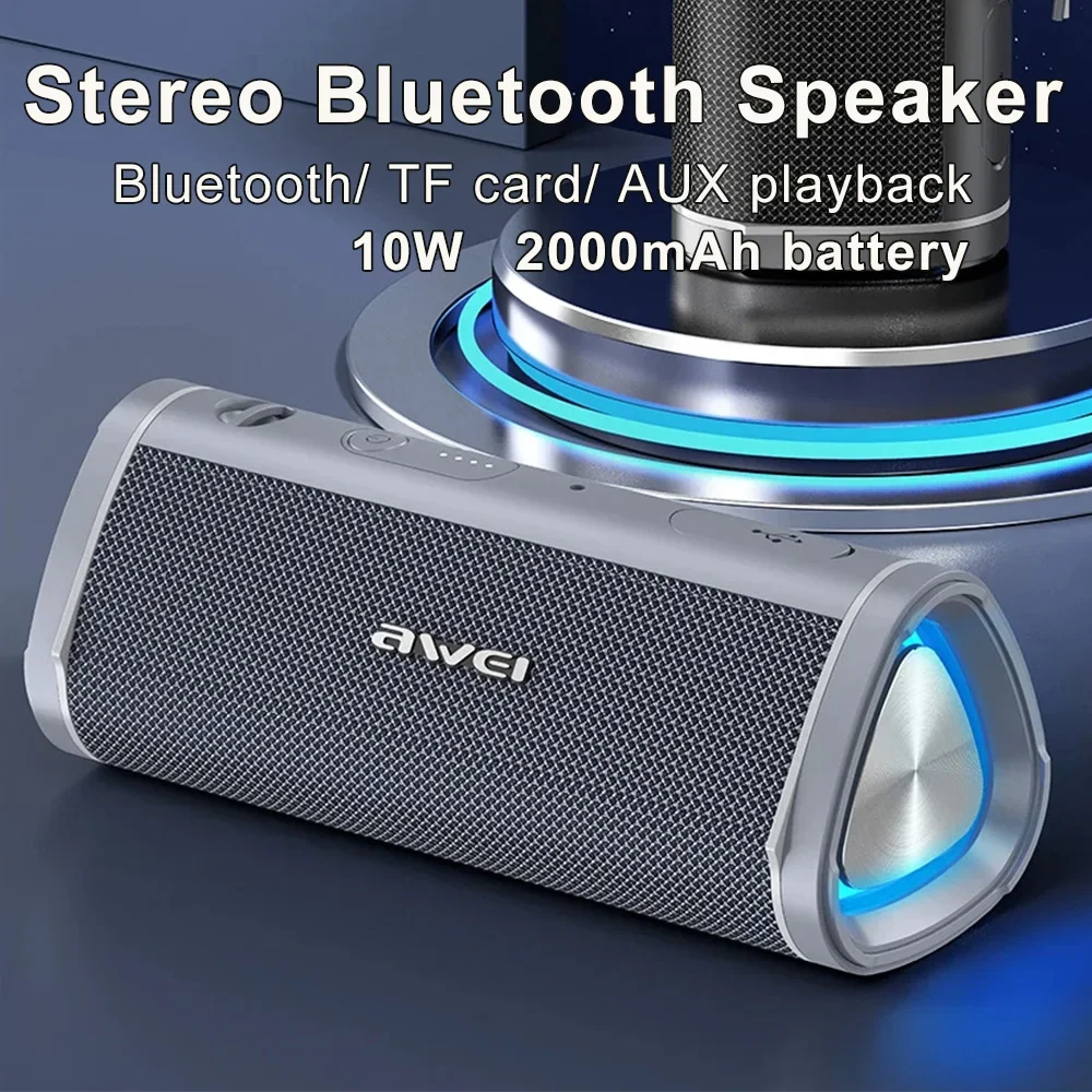 

Outdoor Portable Waterproof Speaker Powerful 2000mAh Battery BT TF Card Aux Playback HIFI Wireless Stereo Caixa De Som Bluetooth