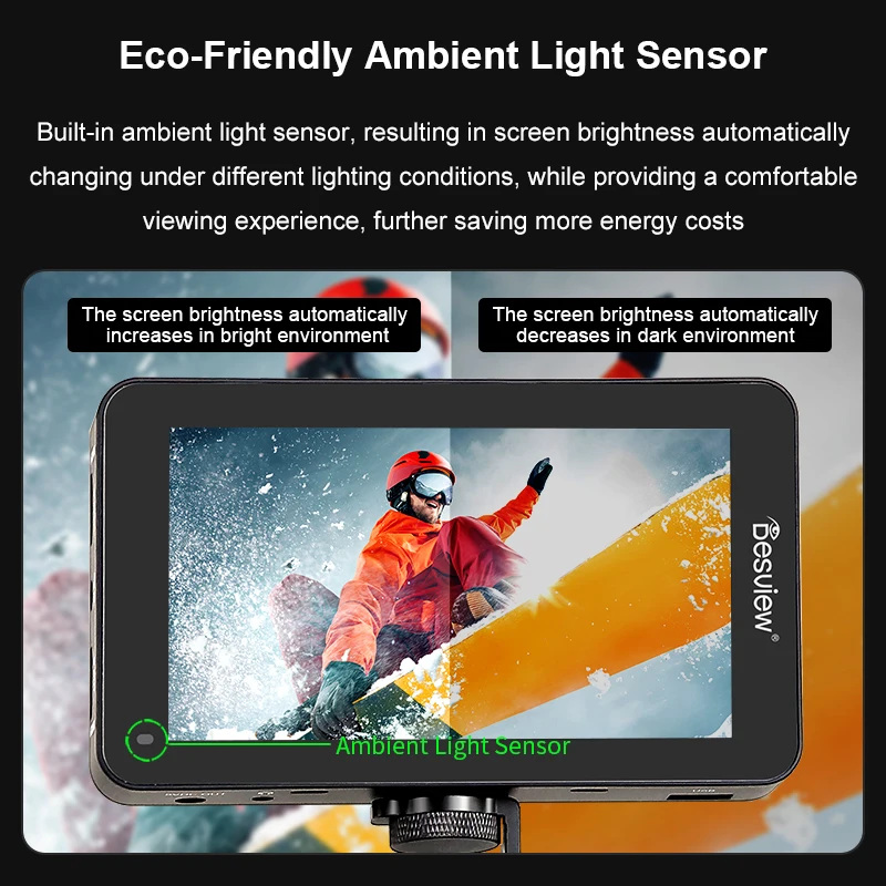 Besview R6 II 5,5 дюймов 4K полевой монитор HDMI IPS сенсорный экран FHD 3D LUT HDR дисплей для цифровой зеркальной камеры видеомонитор (art.: 3920c2db14844) - 3920c2db14844