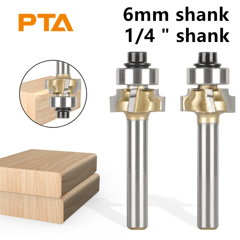 

6mm 6.35mm Shank Z4 Corner Round Bit Router Bit Woodworking Milling Cutter For Wood Bit Face Mill Carbide Cutter End Mill Tools