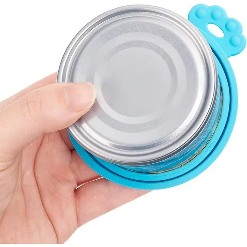 Reusable Pet Can Box Cover Keep Fresh Tin Cover Cans Cap Dogs Food Seal Mould Proof Silicone Lid Food Storage food cover fresh keeping cover preservation cover