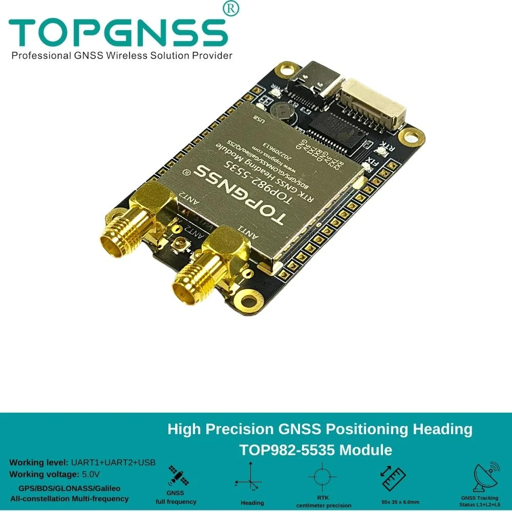 Top9825535 Positioning Heading Gfull Frequency Rtk High Precision Gnss Module Pps Gps Glonass
