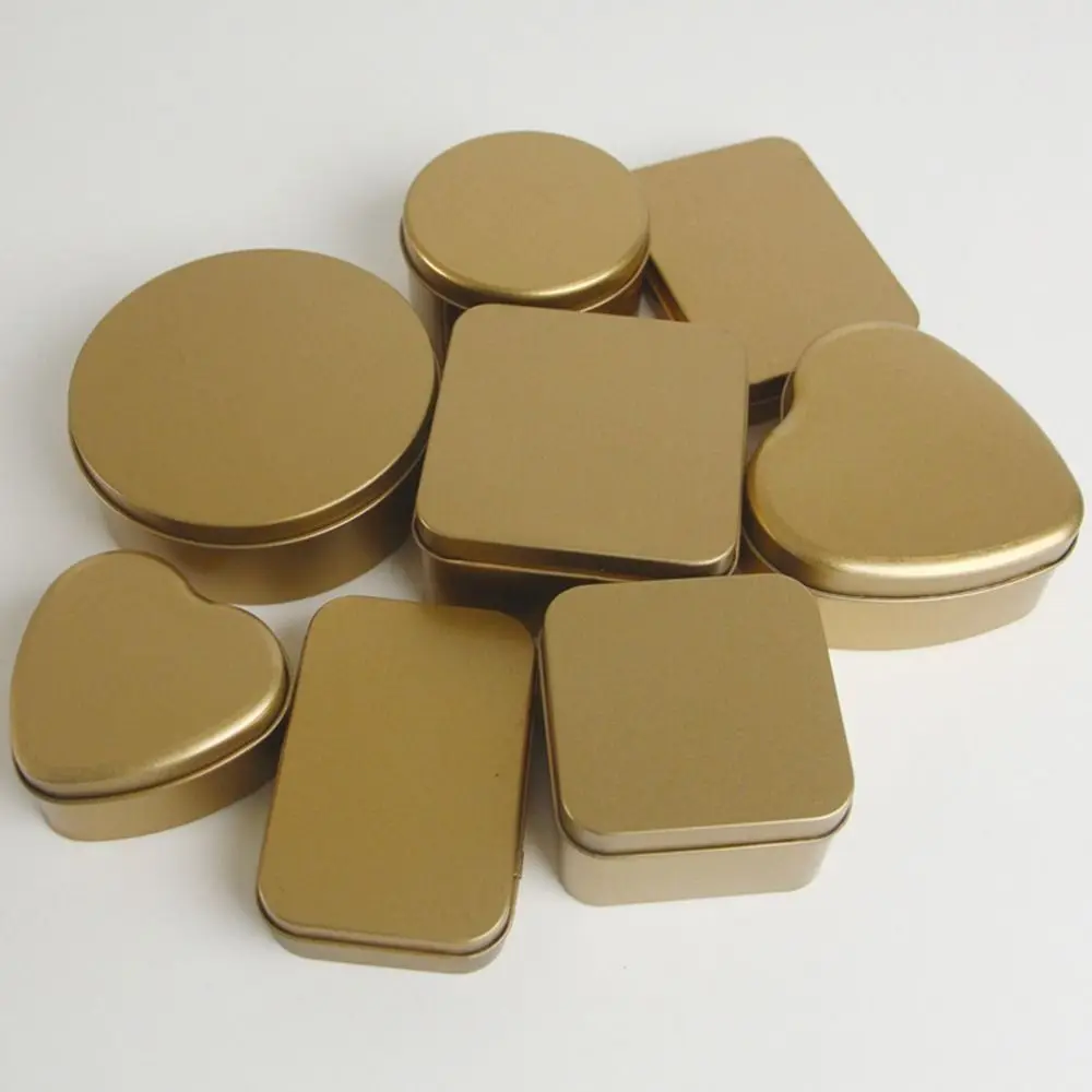 

1 Pcs Refillable Small Storage Container Kit Mini Aluminum Metal Box with Lid Rectangular Candy Pill Cases for Home Organizer