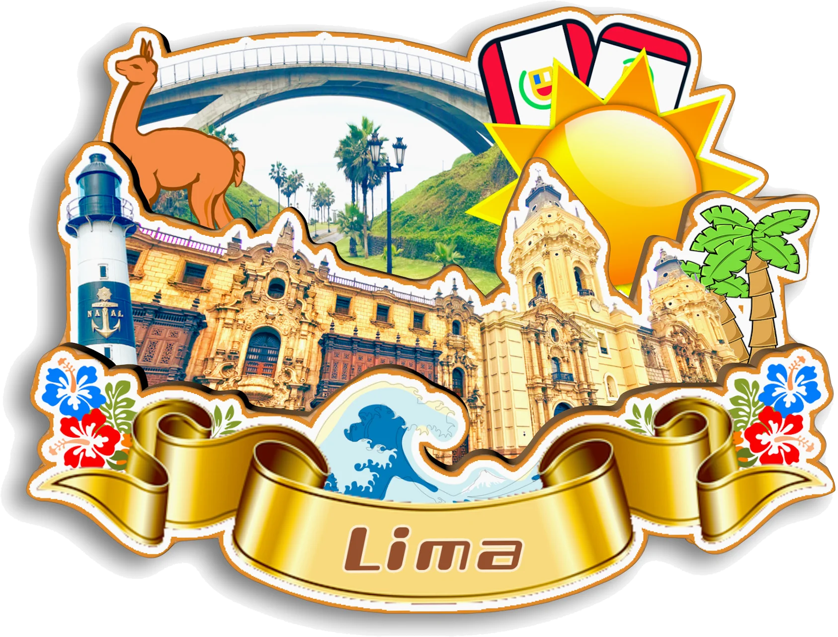 Lima Machu Picchu Cusco Peru Fridge Magnet Travel Souvenir Gift Handmade Decorative Refrigerator Sticker Home