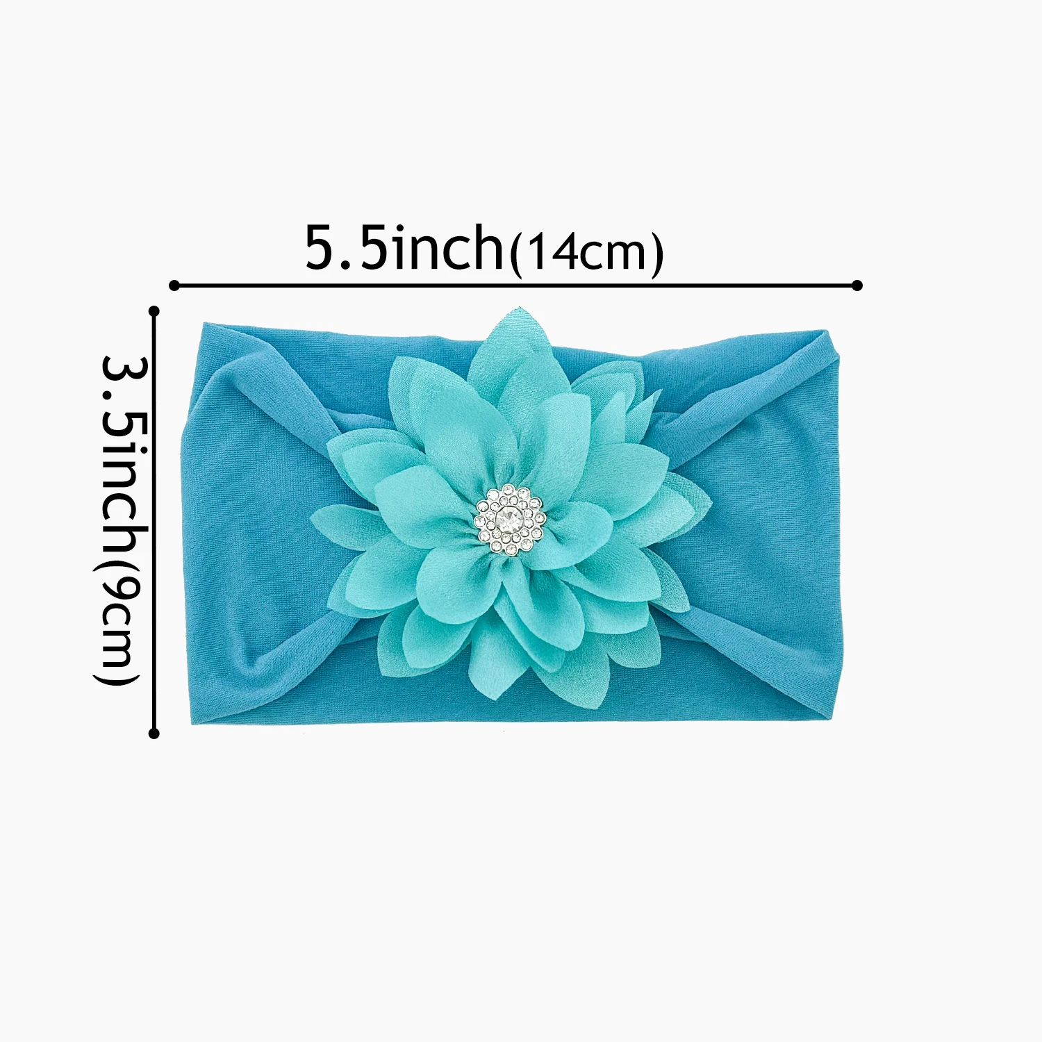 3PCS Baby Headbands Elastic Soft Newborn Floral Headbands for Baby Girl Children Turban Infant Flower Headband Hair Accessories 6