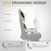 Ergonomic Gaming Chair with Footrest, Comfortable Headrest and Lumbar Support, 4D Armrests Computer Chair for Adults, Pu Leather 5