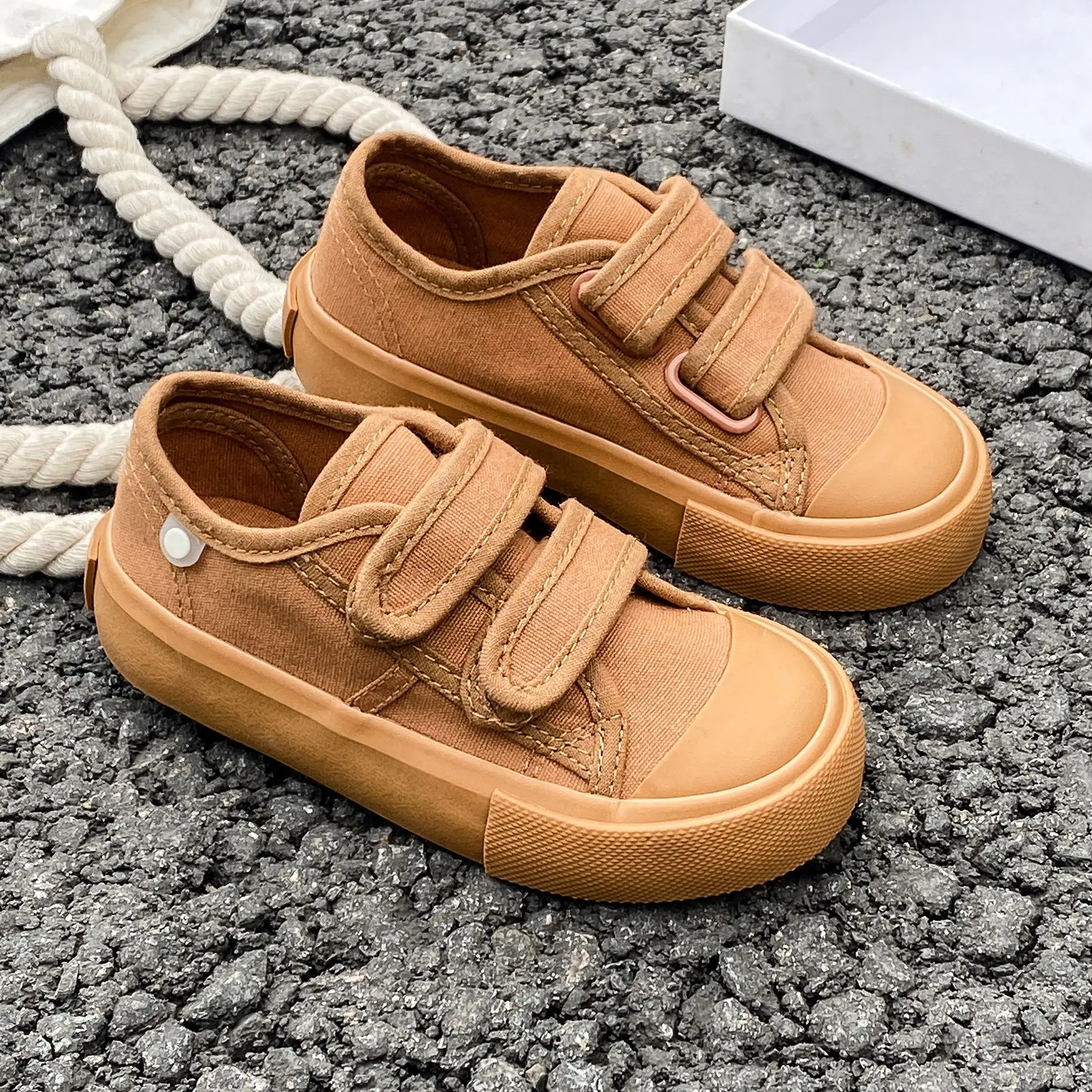 Canvas Shoe Children Spring Toddler Infant Boys Sneakers Girls Candy Color Casual Shoes Baby Kids Breathable Soft Bottom Shoes