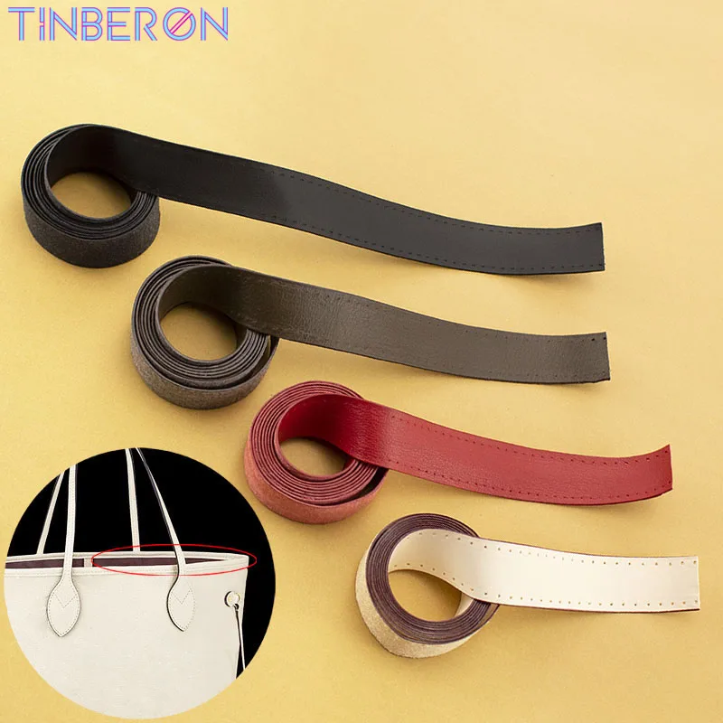 

TINBERON Real Leather Bag Edge Strap DIY HanDmade apply to HandBag Underarm Bag Replacement Bag Sideband Repair Bag Accessories