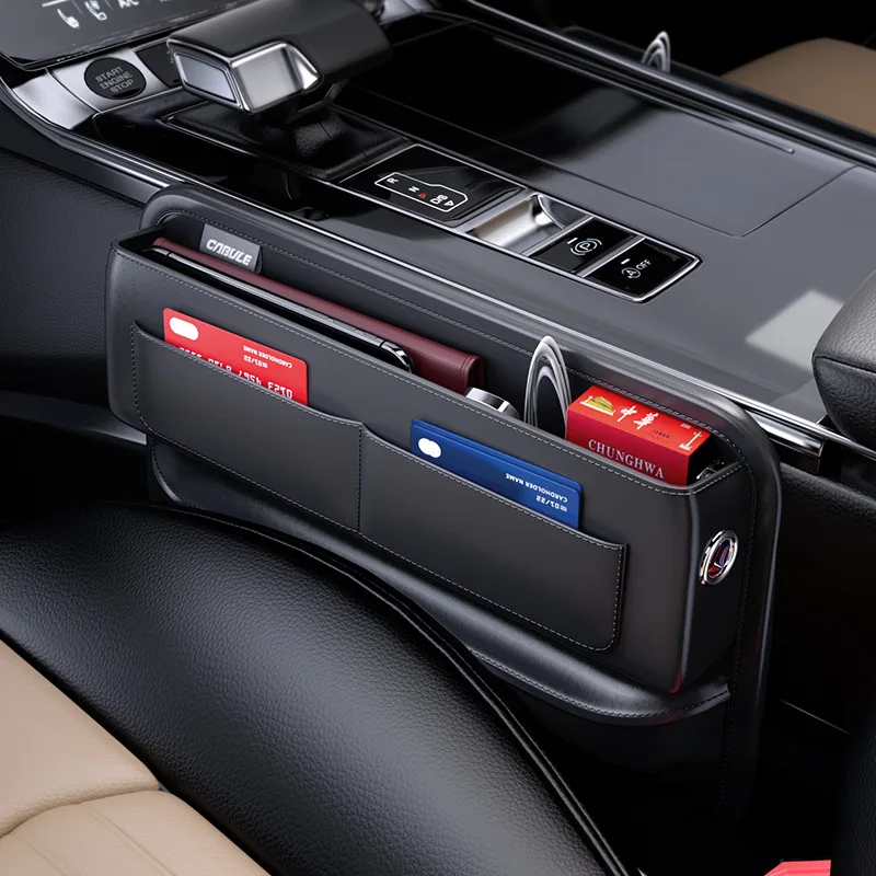 

Car Seat Gap PU Leather Storage Bag Auto Seat Crevice Catcher Gap Fillesr Phone Holder Cards Organizer Car Interior Accessories