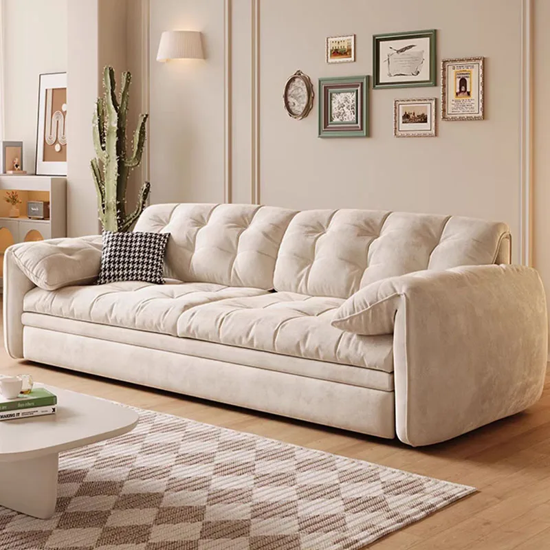 

Modern Simple Unique Sofa Filling Soft Velvet Lounge Puffs Sofa Chaise Reading Sillones Modernos Para Sala Living Room Furniture
