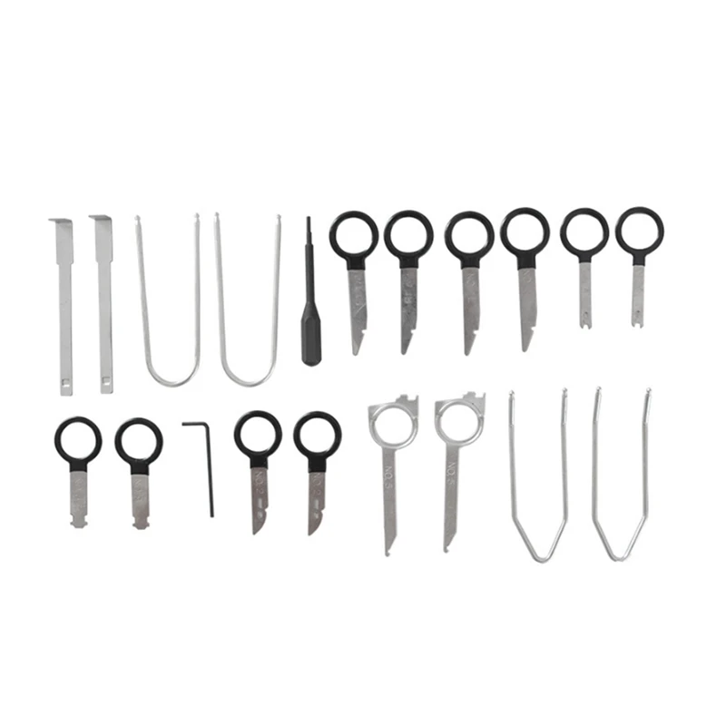 

20Pcs Stereo Dash CD Player Removal Tool Set Automobile Replacement Accessories Car Radio Audio Removal Install Key Kit