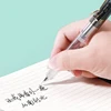 1-Piece Transparent Piston Fountain Pen EF Nib Metal Clip Large Capacity Ink Pens School Office Writing Stationery 3