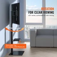 SucceBuy TV Stand Mount Swivel Tall TV Stand for 32 to 85 inch TV Height Adjustable Portable Floor TV Stand Max VESA 600 x 800mm - Image 4