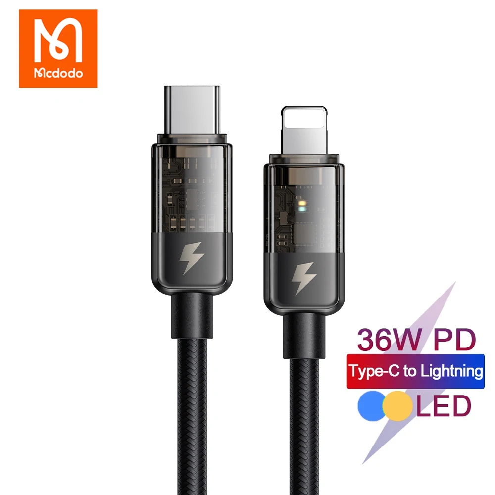 Mcdodo 36w Pd Usb Type C Lightning Cable | Auto Power Pd Fast Charging  Cable C - 36w - Aliexpress