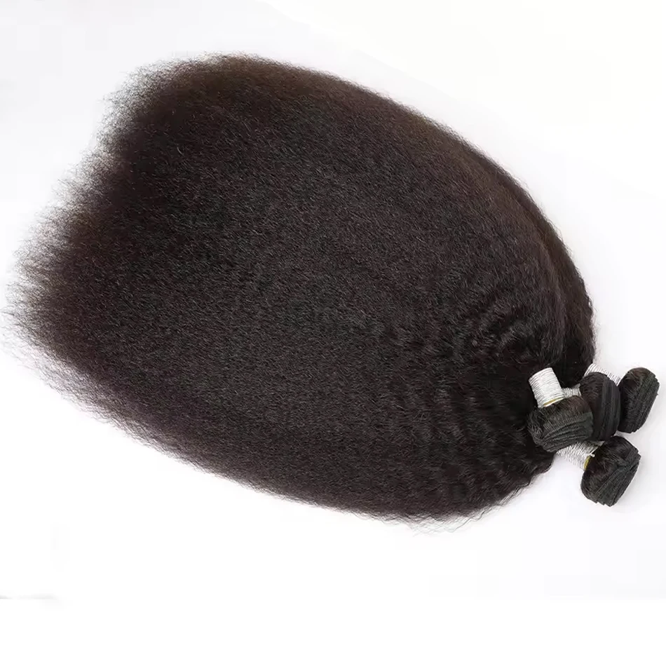 Fasci lisci Yaki 100% capelli umani 1/3/4 pezzi all'ingrosso 100 g per pacco cucire in tesse capelli umani Tissage liquidazione in vendita - immagine 4