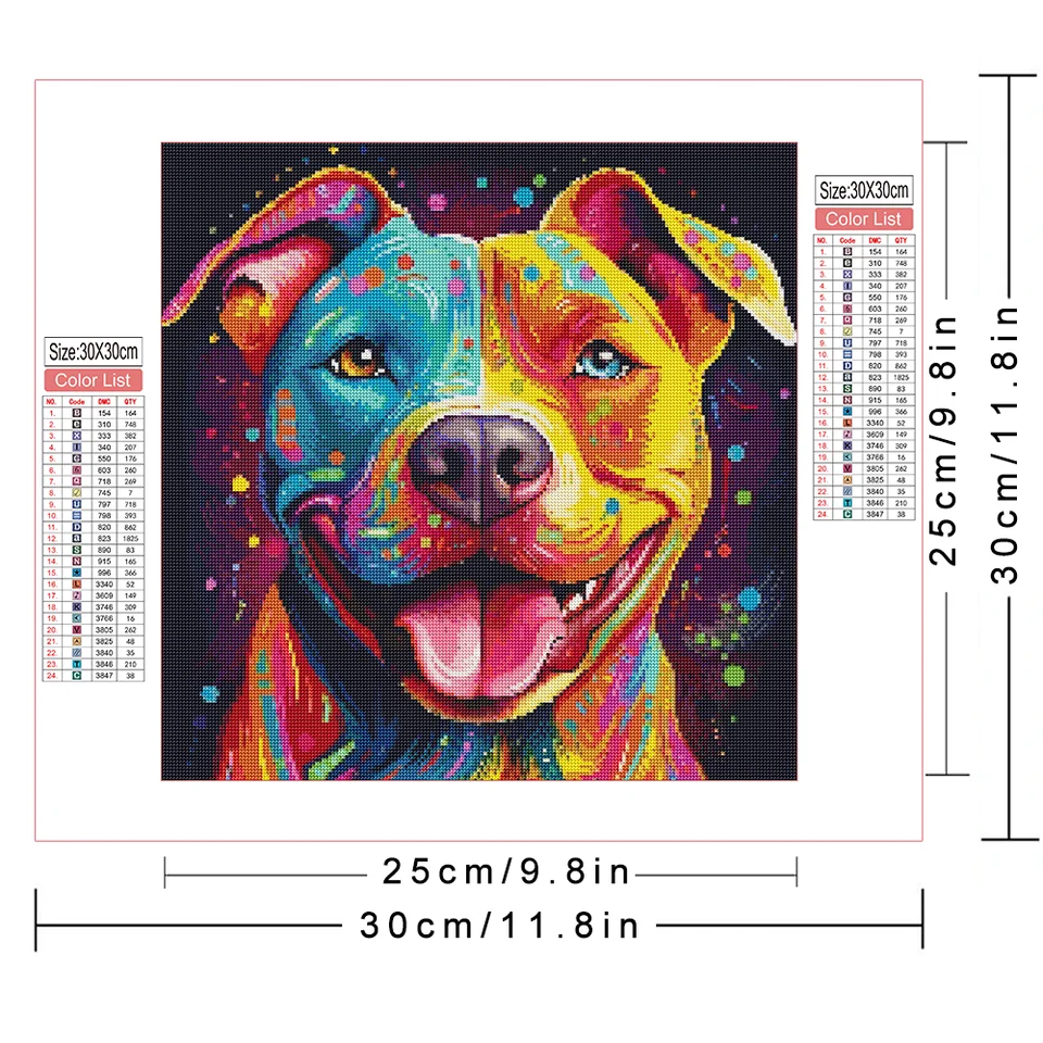 Azqsd-犬と動物のダイヤモンド絵画,手作りの5D刺need, 裁縫
