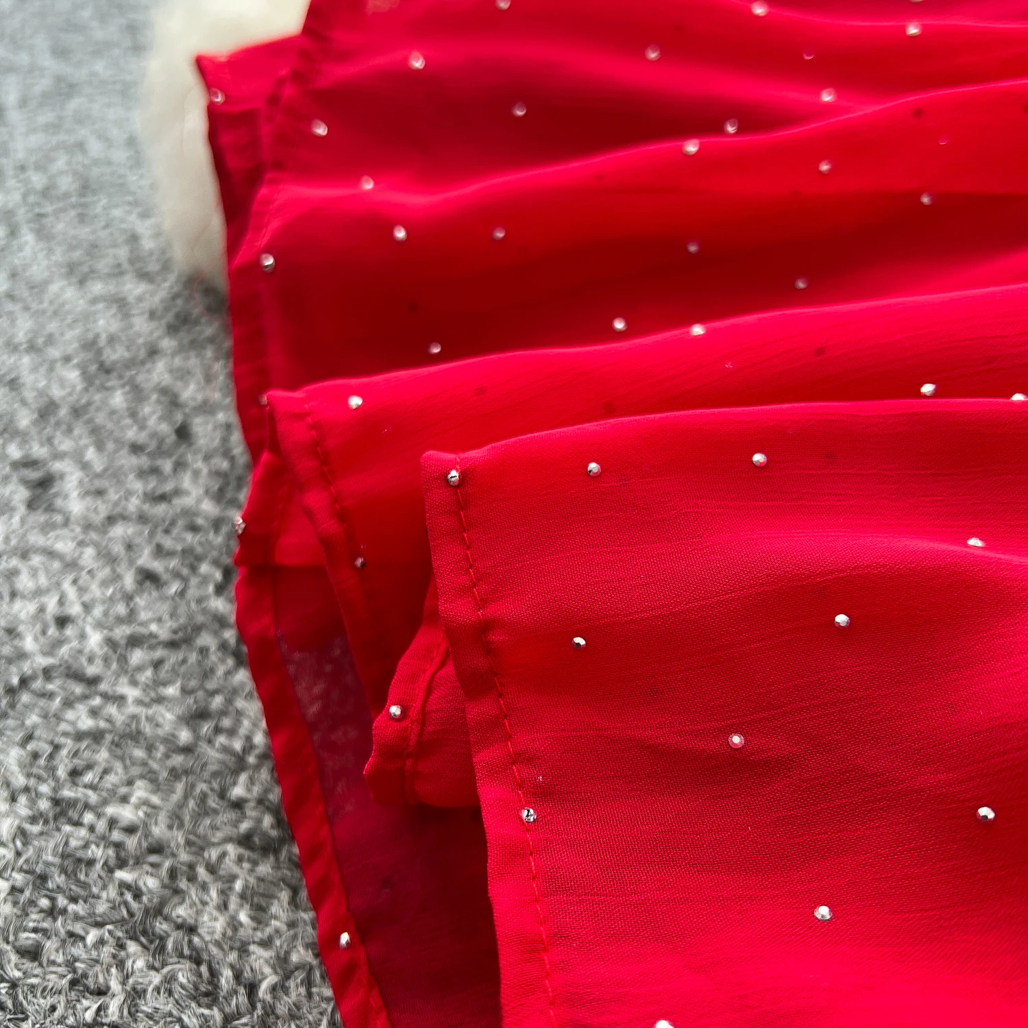 Elegant Sexy High Waist chiffon glitter Vacation Vestidos Slim Women Party Ceremonial Dress