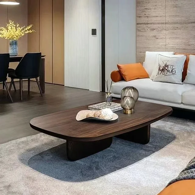 Tables basses minimalistes nordiques, décor de luxe, design moderne, meubles de maison en bois, Glam 1