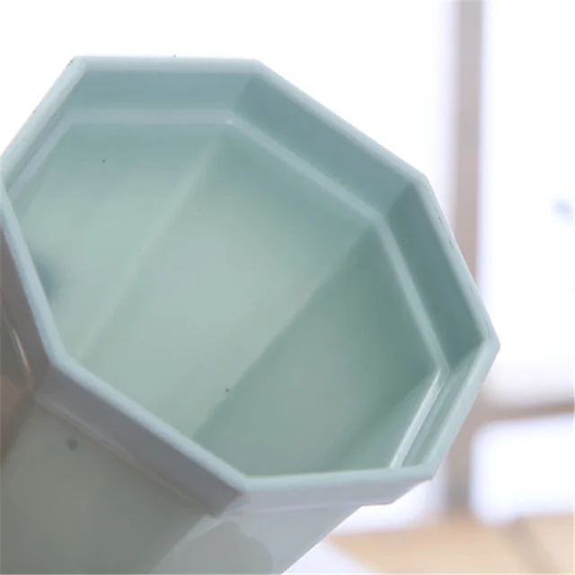 1/3Db Modern Műanyag Nyolcszögletű Virágcserepek A Kerti Irodai Asztalhoz Zamatos Növény Kaktusz Edény Növényi Virág Edények - Image 6