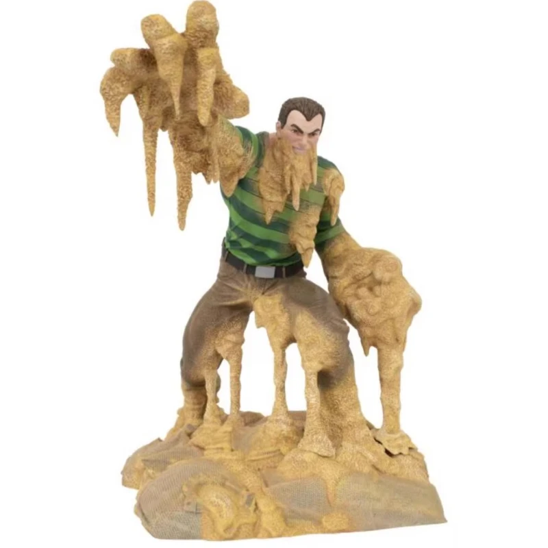 

In Stock Original DST Diamond Select Toys Gallery Series Sandman Spider Man Villain Cartoon Version 9 Inch Hand Statue