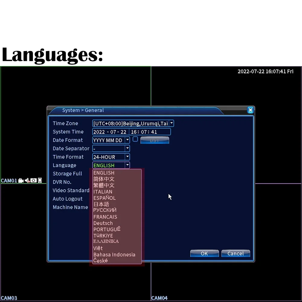CCTV XM DVR 4 Channels 1080N 6 In 1 Video Recorder 4Ch Bnc Board IP Ahd Camera Xmeye Hdd Hd 1080P Network Security Protectio network video recorder