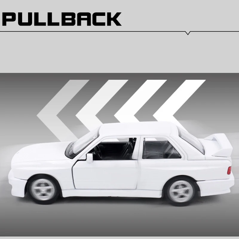 1:36 BMWSM3 1987 zabawki ze stopu Model samochodu metalowy odlew pojazdy zabawkowe autentyczne wykwintne wnętrze odciągnąć 2 drzwi otwarte prezent dla dzieci